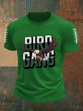 Men's Bird Gang Football Fans Lovers Gameday Casual Tee