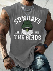 Men's Sundays Are For The Birds Football Fans Lovers Gameday Casual Tank Top