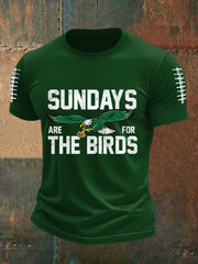 Men's Sundays Are For The Birds Football Fans Lovers Gameday Casual Tee