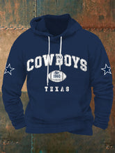 Men's American football hooded sweatshirt