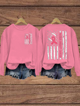 Women's Football combines with breast cancer Regular Sweatshirt