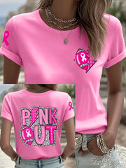 Women's Breast Cancer Awareness Rugby T-Shirts