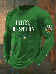 Men's Football Fans Lovers Gameday Casual Long Sleeve T-shirt