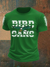 Men's Football Fans Lovers Gameday Casual imitation cotton short-sleeved T-shirt