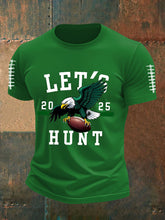 Men's Football Fans Lovers Gameday Casual Short Sleeve T-shirt