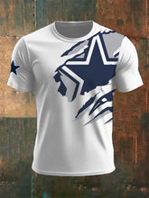 Men's Football Print Casual T-Shirt
