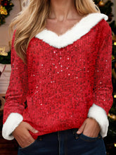 Women's Christmas V-neck Tops