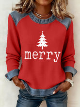 Women's Merry Christmas Tree Print Casual Sweatshirt