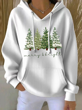 Women's Merry and Bright Print Hoodie
