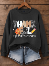 Women's Thankful For My Little Turkeys Sweatshirt