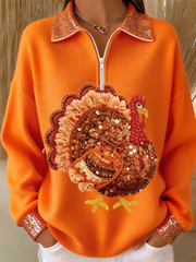Women's Thanksgiving Turkey Sweatshirt