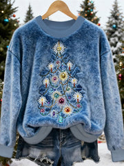 Women's Christmas Tree Print Casual Top