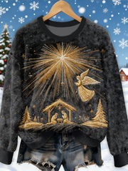 Women's Nativity Flannel Hoodie