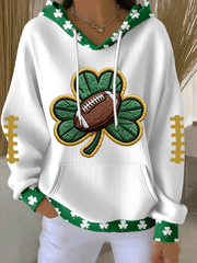 Women's Football Print Hoodie