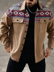 Men's Western Aztec Printed Jacket