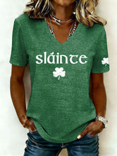 Women's St. Patrick's Day Printed Casual T-Shirt