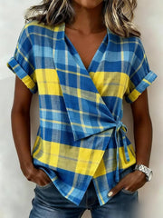 Women's Vintage-Style Checkered Shirt