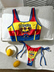 Women's Vacation Two-Piece Bikini Set Swimwear