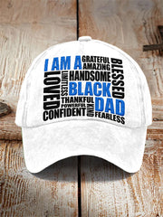 Men's “I Am A Black Dad” Father's Day Fun Casual Unisex Hat