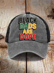 Men's “Black Dads Are Dope” Father's Day Fun Casual Unisex Hat