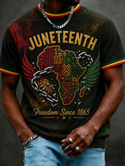 Men's Juneteenth Print Casual Tee