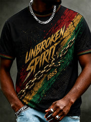 Men's Juneteenth Print Casual Tee