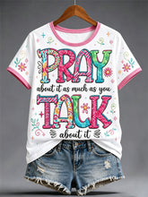 Women's Christian Jesus Print Casual Tee