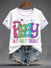 Women's Christian Jesus Print Casual Tee