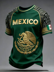 Men's Mexican Soccer Match Art Print Short-Sleeve T-Shirt