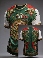 Men's Mexico Pride Art Printed T-shirt