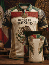 Men's Mexico Pride Art Printed Casual Tops