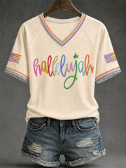 Women’s 'Hallelujah' V-Neck T-Shirts