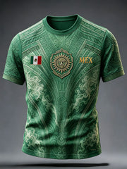 Men's Mexico Pride Art Printed T-shirt