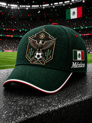 Unisex Mexican Soccer Print Hat