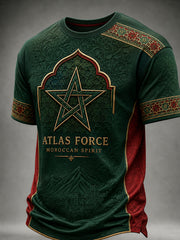 Men’s Morocco Football Enthusiast Printed Casual T-Shirt