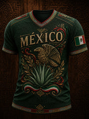 Men’s Mexico Independence Day Print Casual Short-Sleeve T-Shirt
