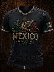 Men’s Mexico Independence Day Print Casual Short-Sleeve T-Shirt