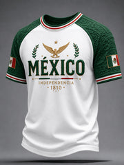 Men’s Mexico Independence Day Print Casual Short-Sleeve T-Shirt