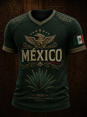 Men’s Mexico Independence Day Print Casual Short-Sleeve T-Shirt