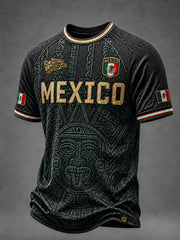 Men's Mexico Lover Art Short Sleeve O-neck T-shirt