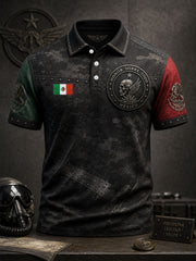 Men's Mexico Orgullo Veteran Printed Casual Tops