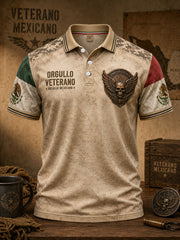 Men's Mexico Orgullo Veteran Printed Casual Tops