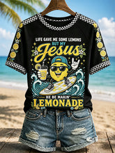 Women's"Life gave me some lemons, but my Jesus is making lemonade" Christian T-shirts