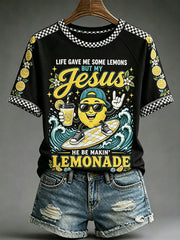 Women's"Life gave me some lemons, but my Jesus is making lemonade" Christian T-shirts