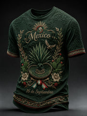 Men’s Mexico Independence Day Print Casual Short-Sleeve T-Shirt
