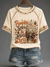 Women's Christian Fall Printed Casual T-Shirt