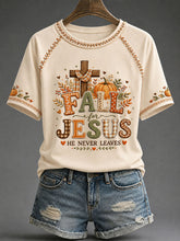 Women's Christian Fall Printed Casual T-Shirt