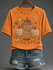 Women's Christian Fall Printed Casual T-Shirt