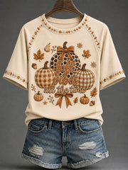 Women's Christian Fall Printed Casual T-Shirt