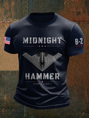 Men’s American Air Force Print Casual Short-Sleeve T-Shirt